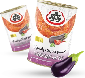 کنسرو خوراک بادمجان یک و یک